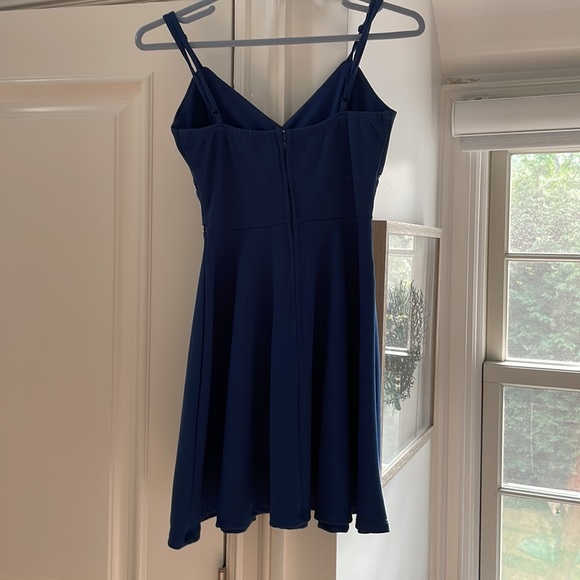Jun & Ivy Navy Blue Dress Size XS - Picture 2 of 3